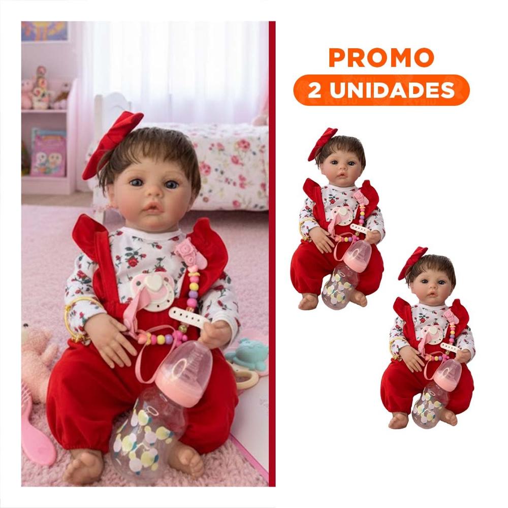 Pack2 Juguete de Coleccion con polo flores y lazo Rojo de Color Llamativo en Casa