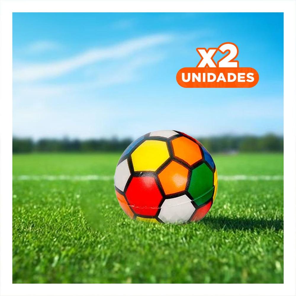 Pack2 Seleccion Creativa de Pelotas Antiestres Set12 Futbol Colores Y+Papel Regalo