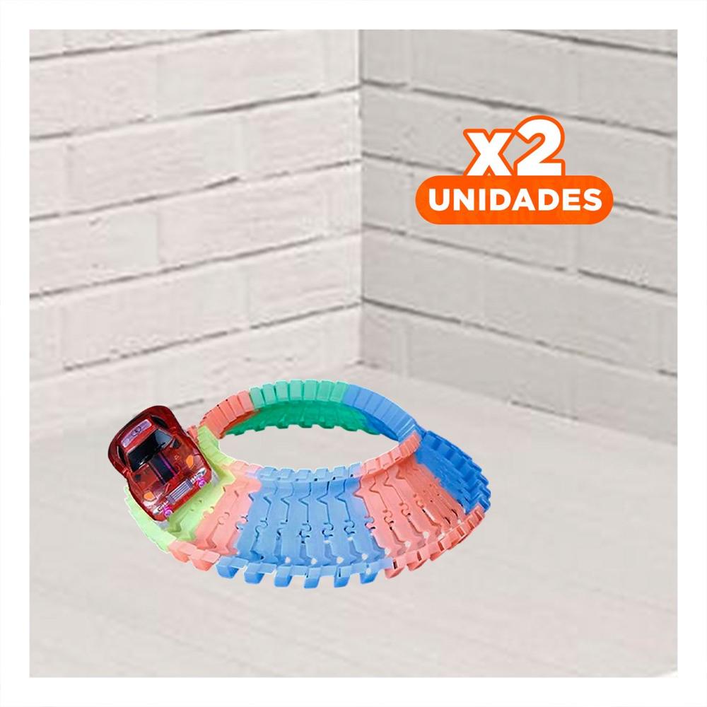 Pack2 Circuito de Colores con Carro para Niños Alegre y Colorido Y+Regalo Sticker