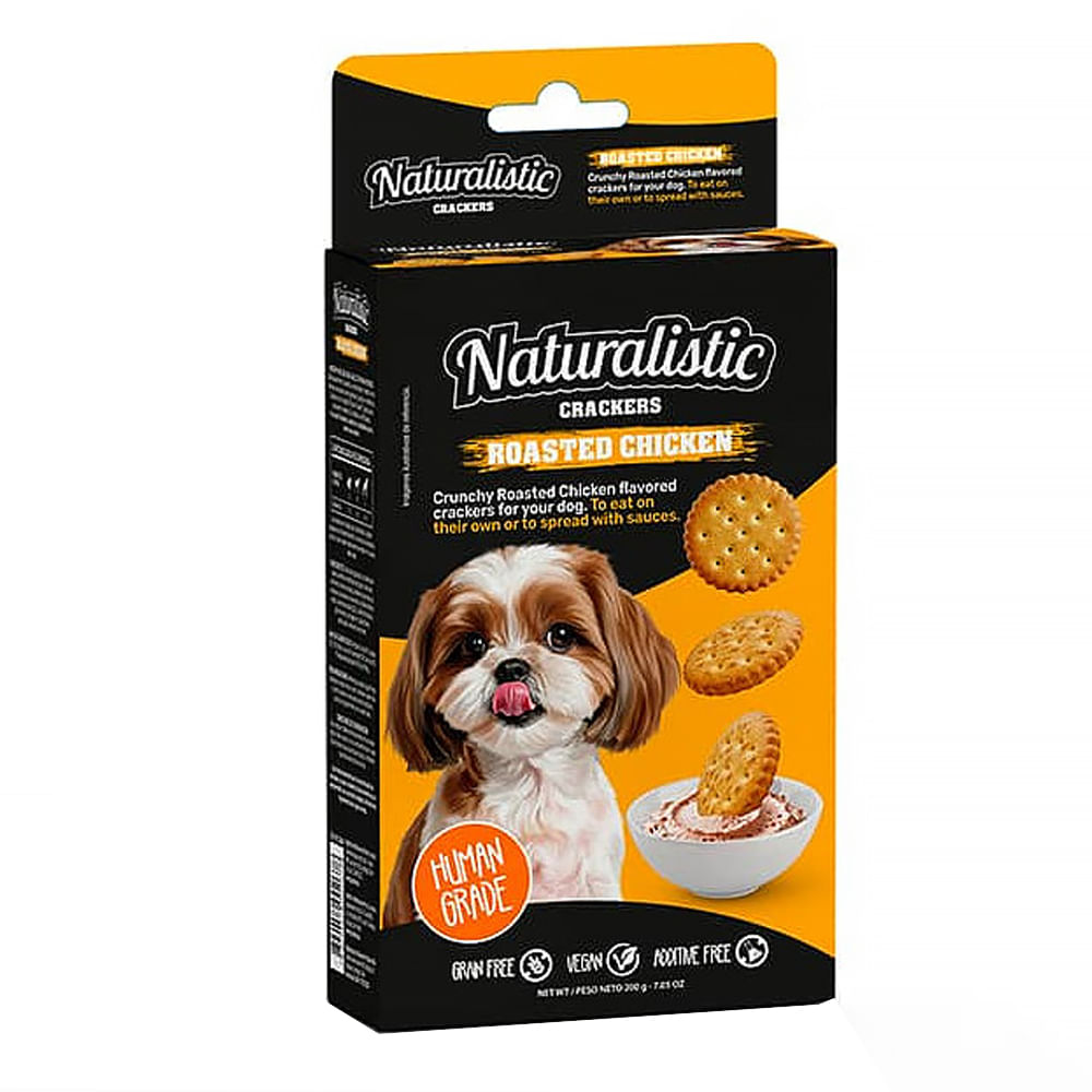 Galletas Para Perros Naturalistic Sabor Pollo Asado 200gr