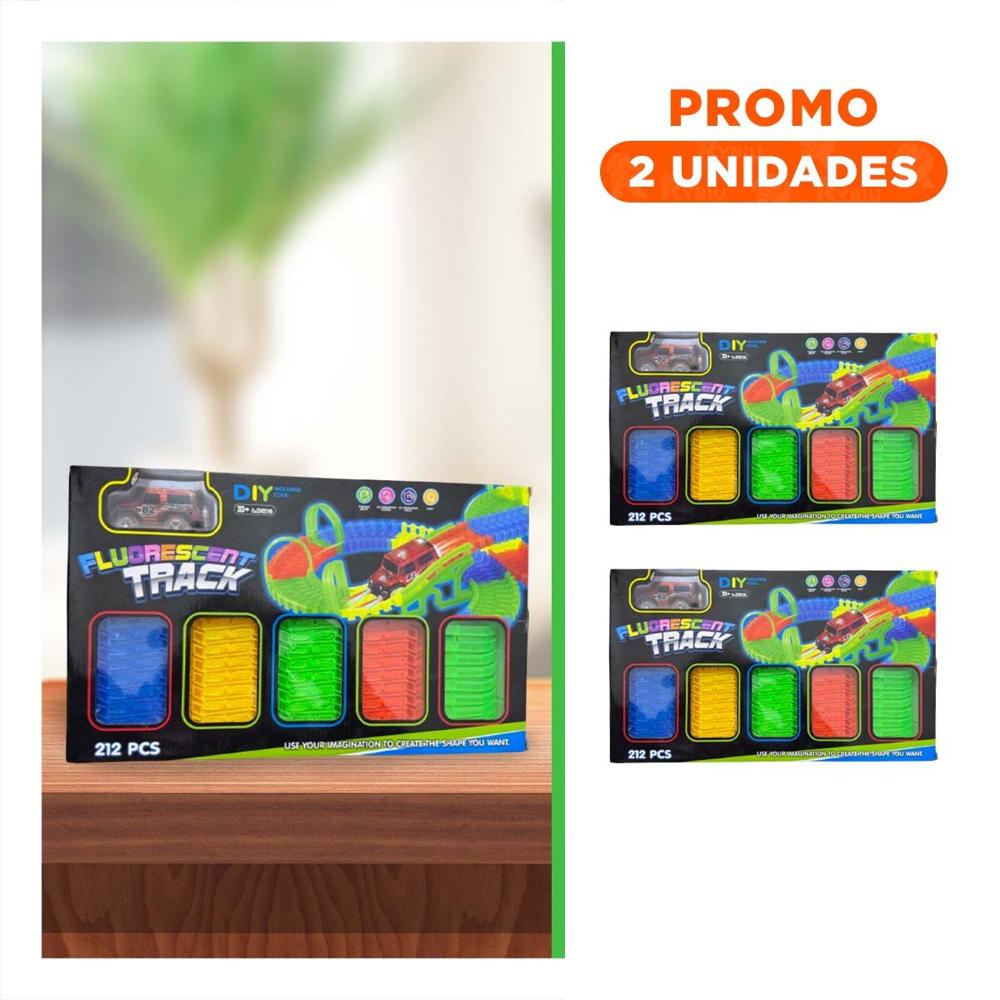 Pack2 Camino Creativo con Mini Carro y Pistas para Juego Dinamico