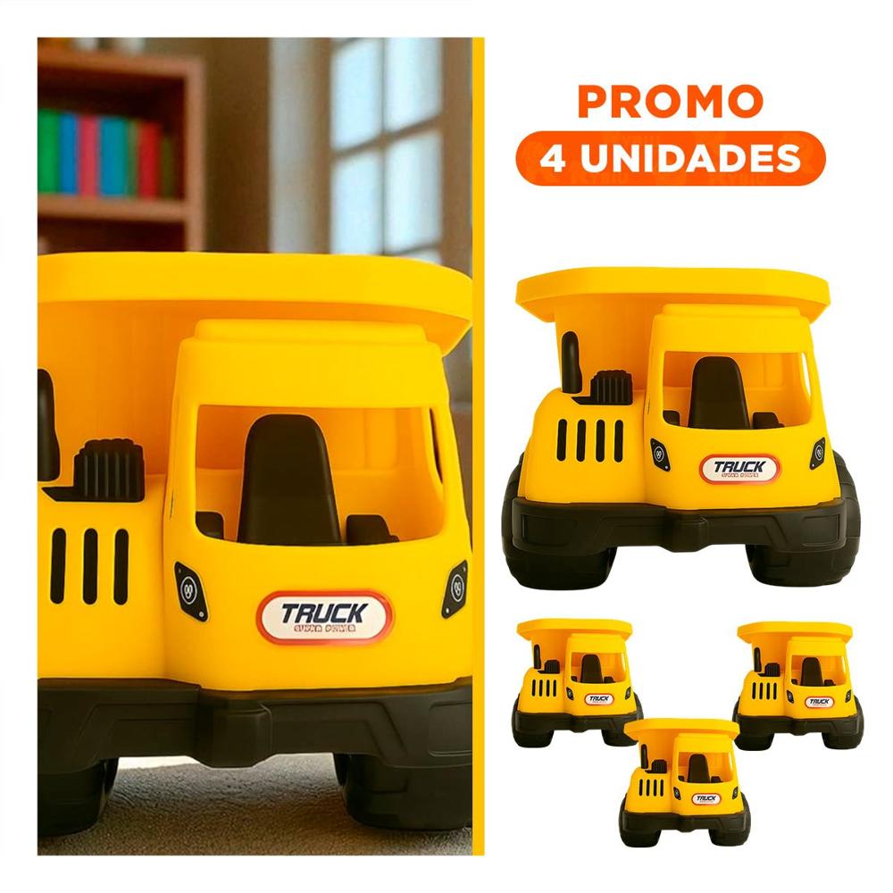Pack4 Auto Infantil de Trabajo para Infantes Y+Regalo Sticker