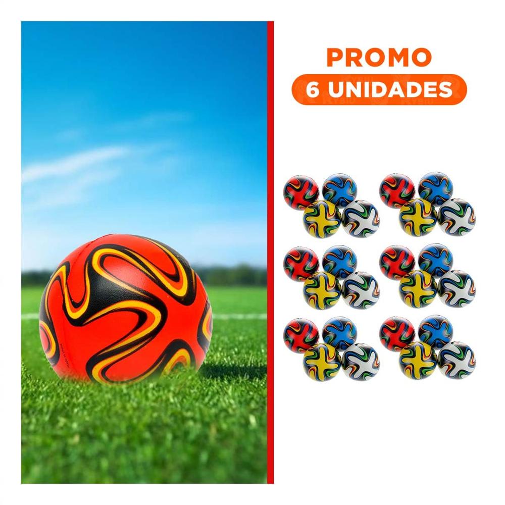 Pack6 Version Deportiva de Pelotas Antiestres Set12 Rayas Curvas Colores Hogar