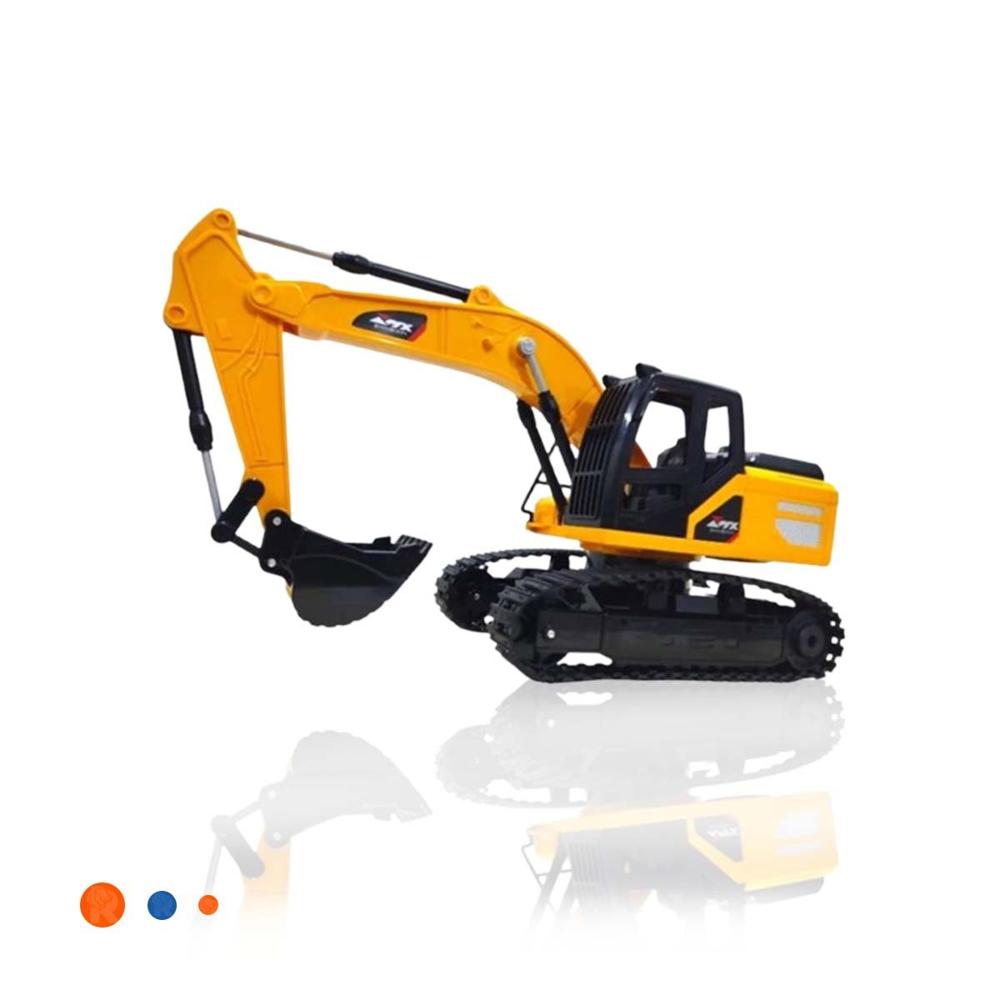 Maquina Infantil a Control Remoto Excavadora Brazo Largo Delantero Amarillo