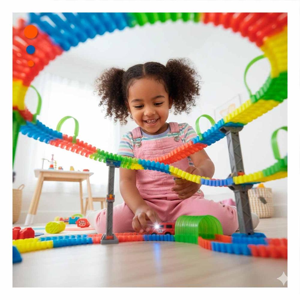 Circuito de Juego con Mini Carro y Pistas para Diversion Dinamica en Casa