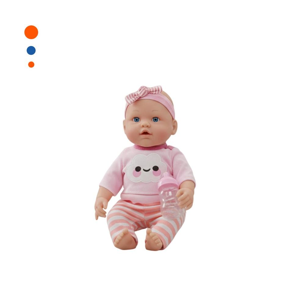 Juguete Suave Rosado con Chompa Nube y Pantalon Rayas para Bebe en Casa Y+Papel Regalo