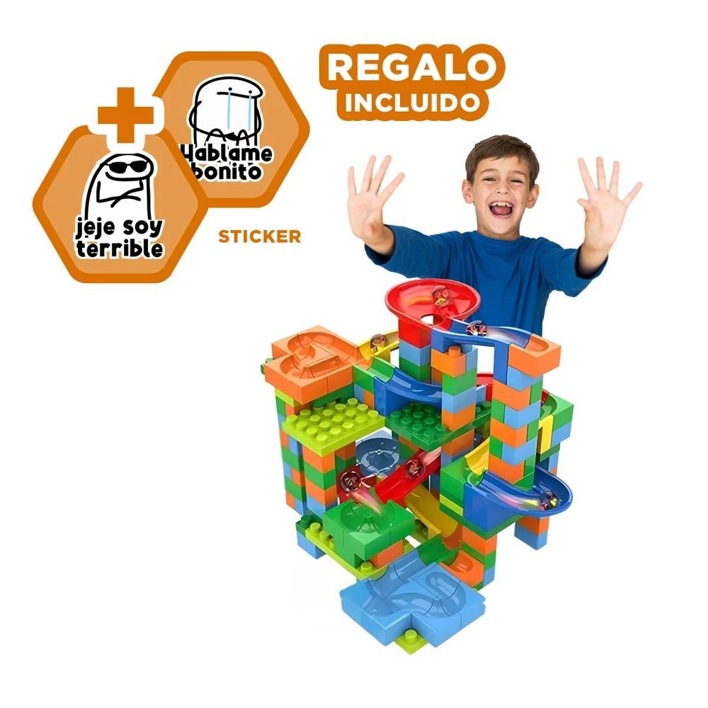 Circuito Canicas 248 Piezas para Juego Infantil y Actividad Y+Regalo Sticker