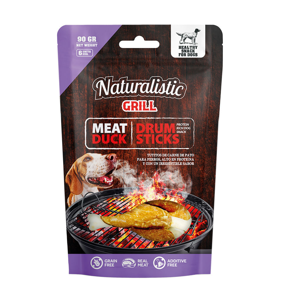 Snack Para Perros Naturalistic Muslo Pato a la Parrilla 90gr