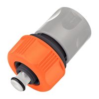 Acople Rapido con aquastop para manguera 5/8 y 3/4 Tramontina