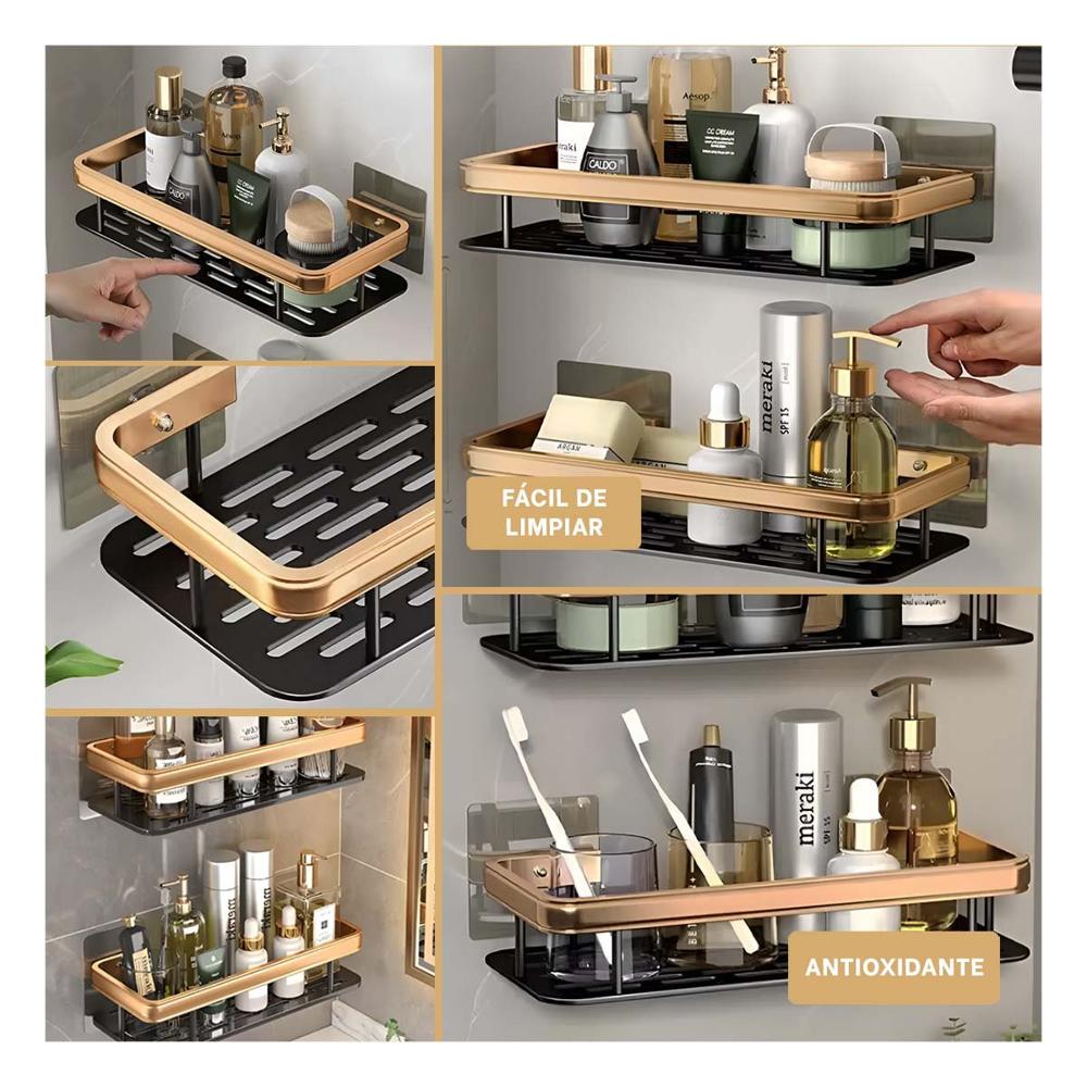 Accesorio Flotante Dorado y negro 30x13cm para Decoracion en Pared