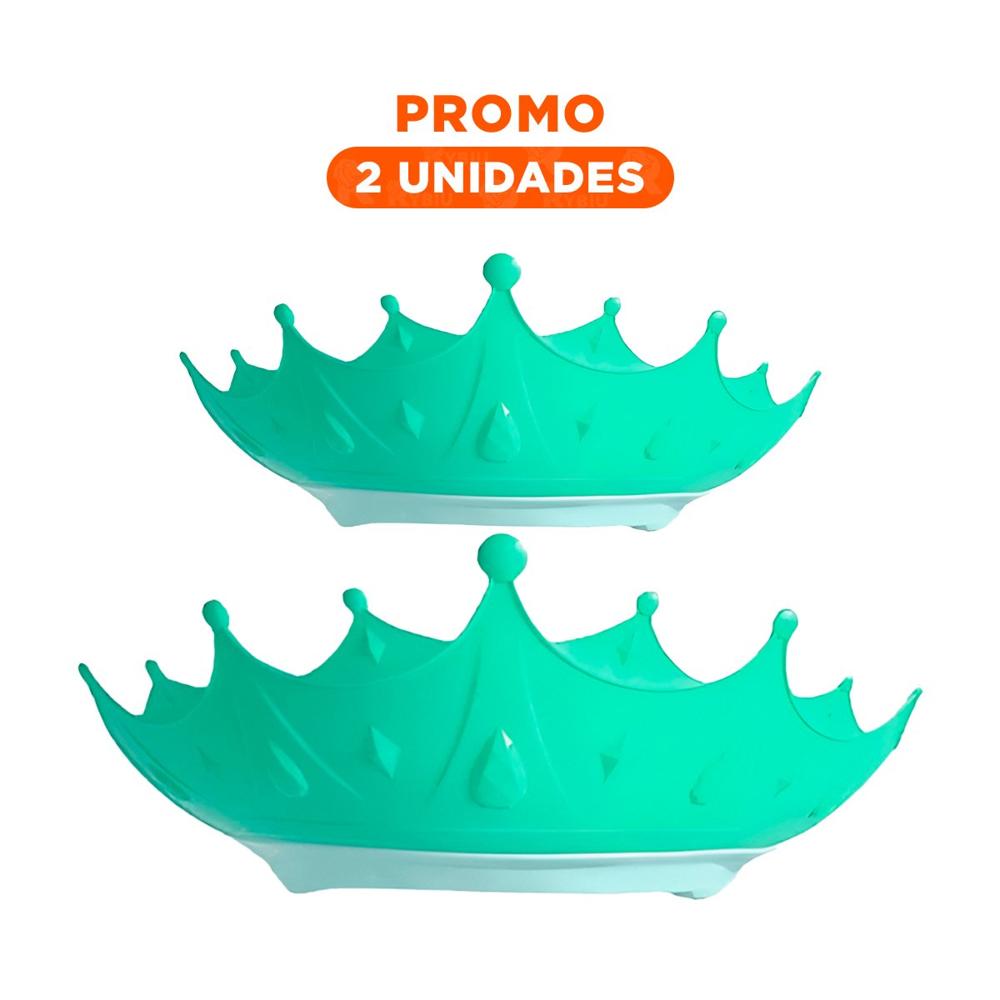 Pack2 Gorro Ajustable para Aseo Infantil en Forma Color Verde Agua Pack2 Gorro Ajustable para Aseo Infantil en Forma Color Verde Agua