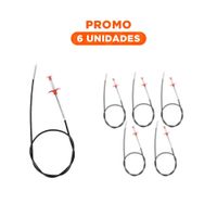 Pack6 Utensilio Desatorador Funcional con Diseno Delgado Negro Casa