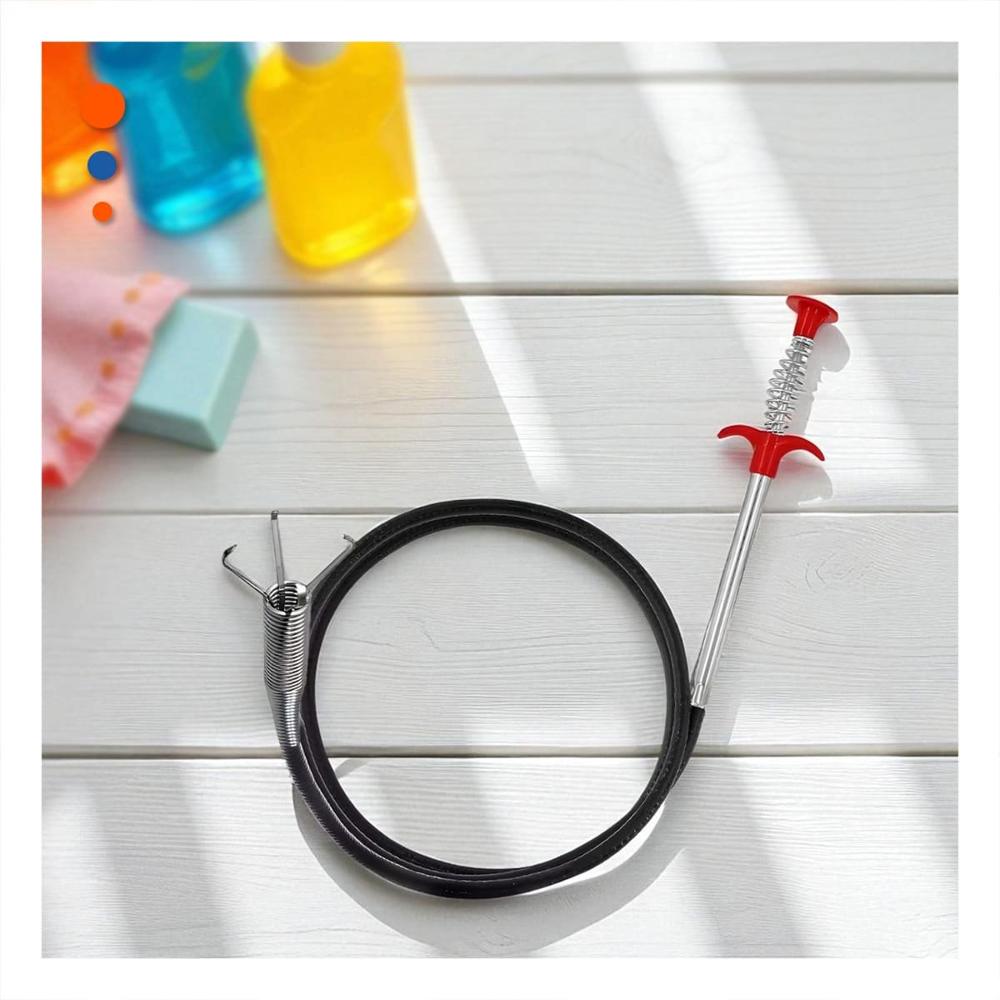 Herramienta Manual para Limpieza de Drenaje en Color Negro con Largo 200cm Y+Papel Regalo