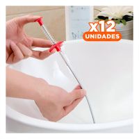 Pack12 Limpiador de Tuberias Resistente para Uso Diario Negro Plus Y+Papel Regalo