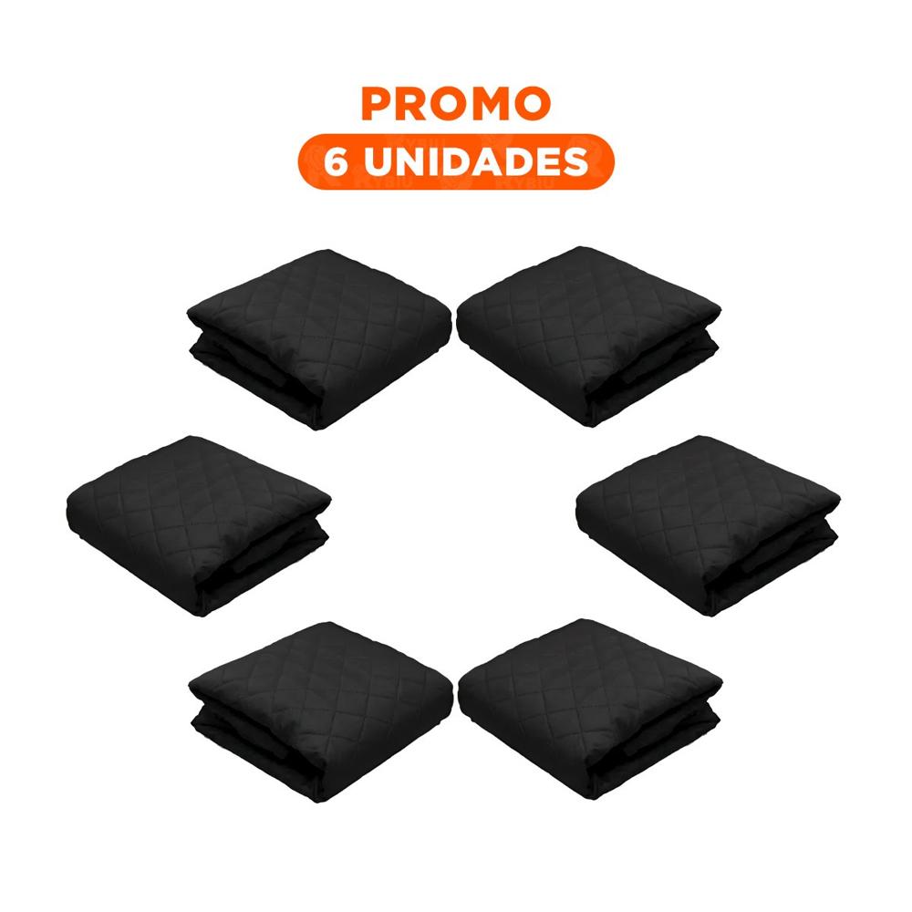 Pack6 Cobertura Protectora para Sofa Negro con Dimensiones 130x195cm de Uso Domestico Pack6 Cobertura Protectora para Sofa Negro con Dimensiones 130x195cm de Uso Domestico