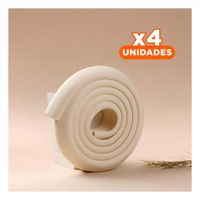 Pack4 Esquina Acolchada de Espuma Suave para Bordes Filosos de Mesa Hogar Crema Y+Papel Regalo