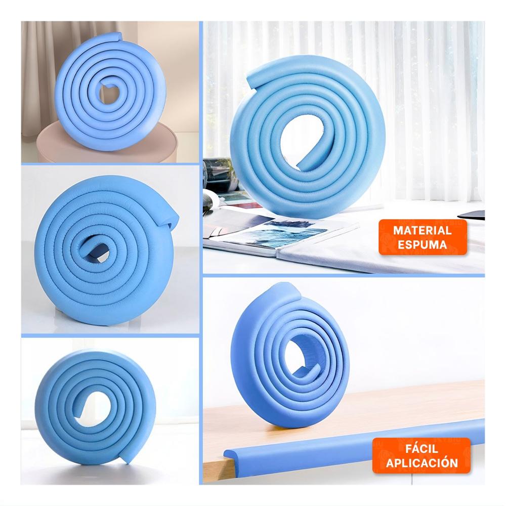Guarda Esquina de Espuma para Bordes de Mesa y Muebles Seguridad Color Azul Guarda Esquina de Espuma para Bordes de Mesa y Muebles Seguridad Color Azul