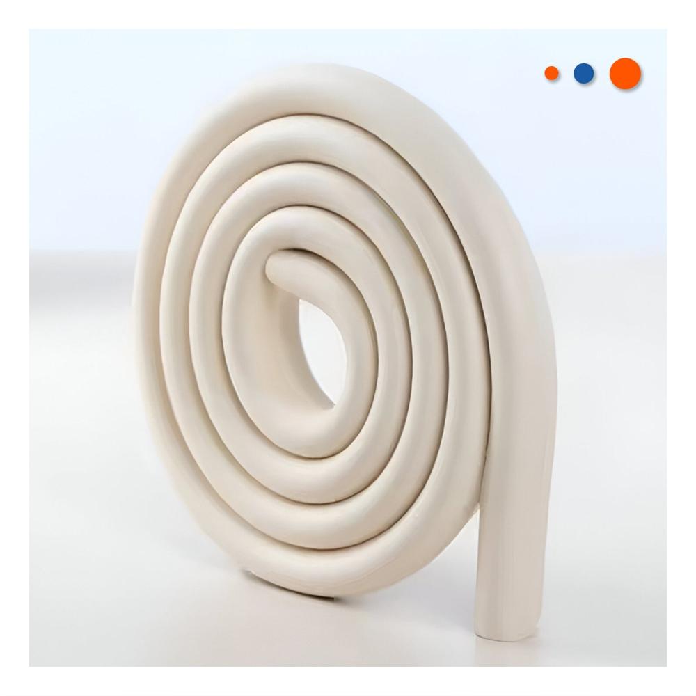 Guarda Esquina de Espuma Flexible para Bordes Filosos de Muebles Hogar Crema Y+Regalo Sticker Guarda Esquina de Espuma Flexible para Bordes Filosos de Muebles Hogar Crema Y+Regalo Sticker
