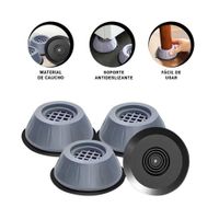 Apoyo de Base Antivibratorio y Antideslizante en Set de Cuatro Unidades Y+Ligas Regalo