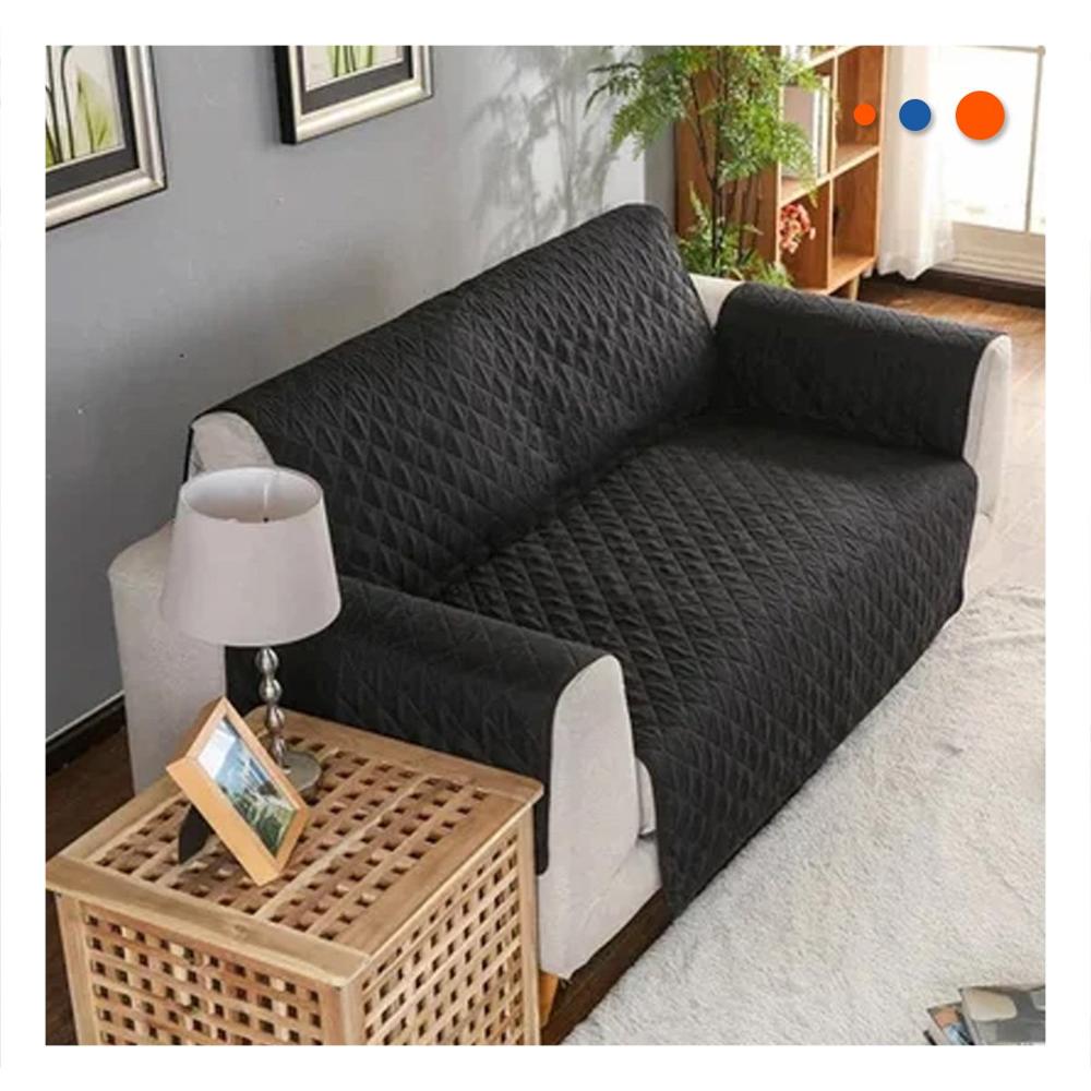 Cubierta de Sofa en Negro con Dimensiones 130x195cm para Proteccion Completa Y+Post It