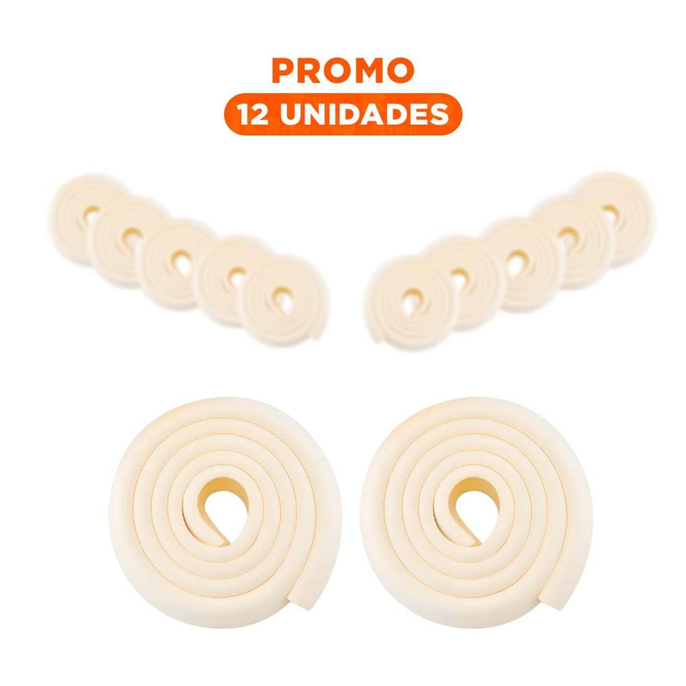 Pack12 Defensa Esquina de Espuma Acolchada para Bordes de Mesa Hogar Crema Y+Regalo Sticker Pack12 Defensa Esquina de Espuma Acolchada para Bordes de Mesa Hogar Crema Y+Regalo Sticker