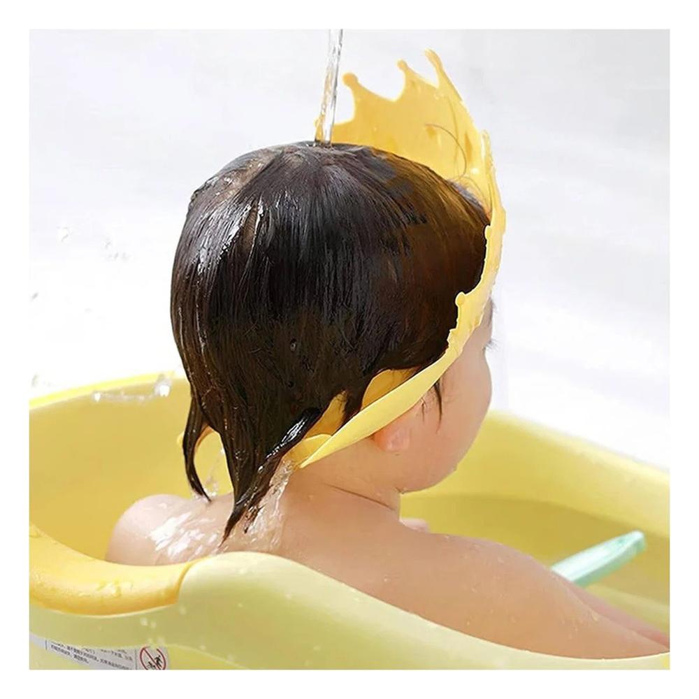 Tipo Gorro Infantil para Ducha Ajustable Amarillo Y+Regalo Sticker Tipo Gorro Infantil para Ducha Ajustable Amarillo Y+Regalo Sticker