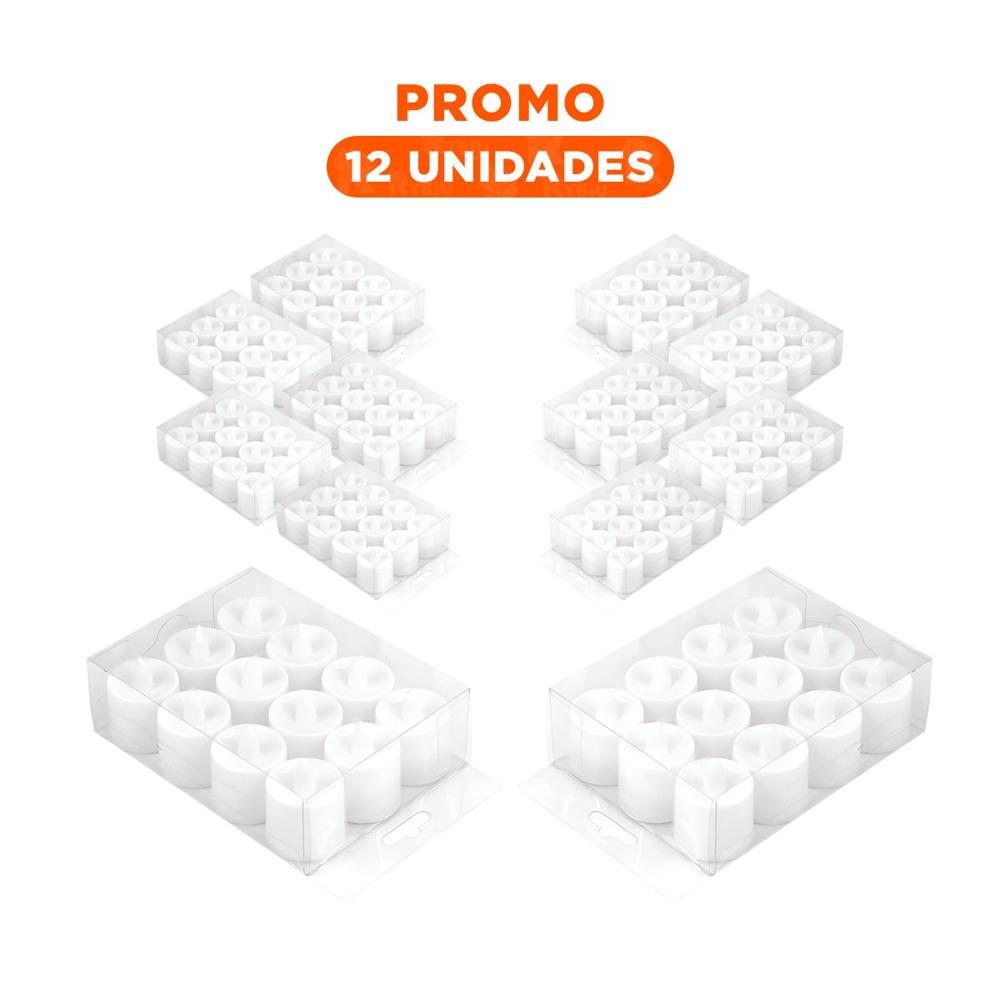 Pack12 Luces Tipo Vela LED para Ambientes del Hogar con Estilo Tradicional Y+Regalo Sticker Pack12 Luces Tipo Vela LED para Ambientes del Hogar con Estilo Tradicional Y+Regalo Sticker