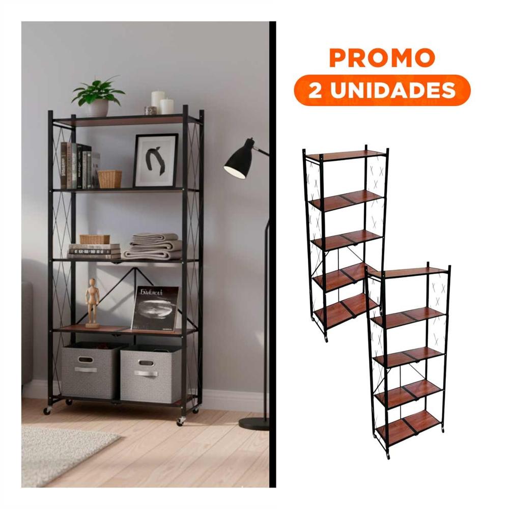 Pack2 Producto Plegable 5 Niveles con Ruedas para Organizar Casa Pack2 Producto Plegable 5 Niveles con Ruedas para Organizar Casa