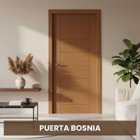 Puerta HDF Bosnia Enchapada Cedro 90x207cm Pama