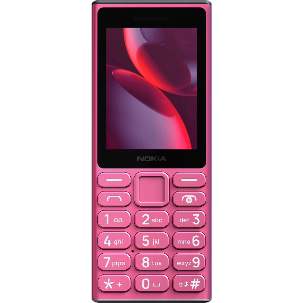 Celular Nokia 105 4G 2024 Dual SIM Teléfono Básico con Teclado y Batería de Larga Duración rosa