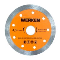 Disco de corte diamantado continuo 115mm Werken