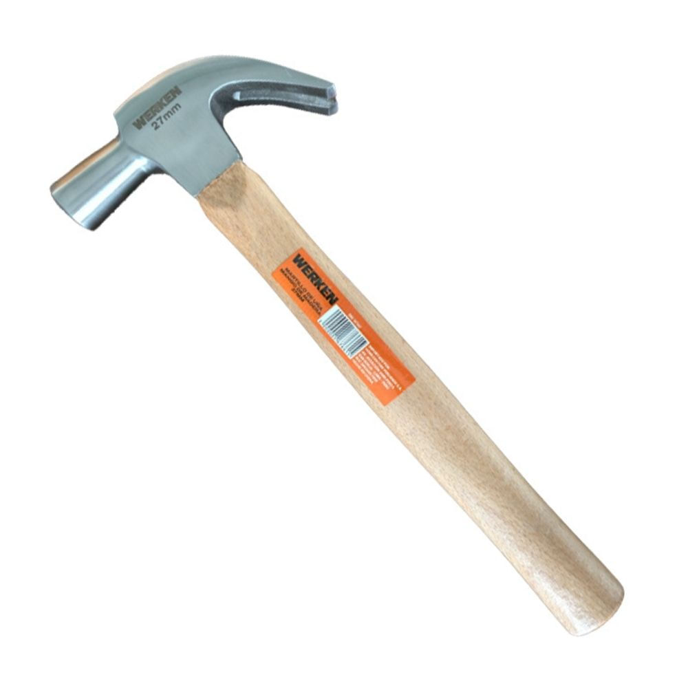 Martillo de uña mango de madera 27mm Werken