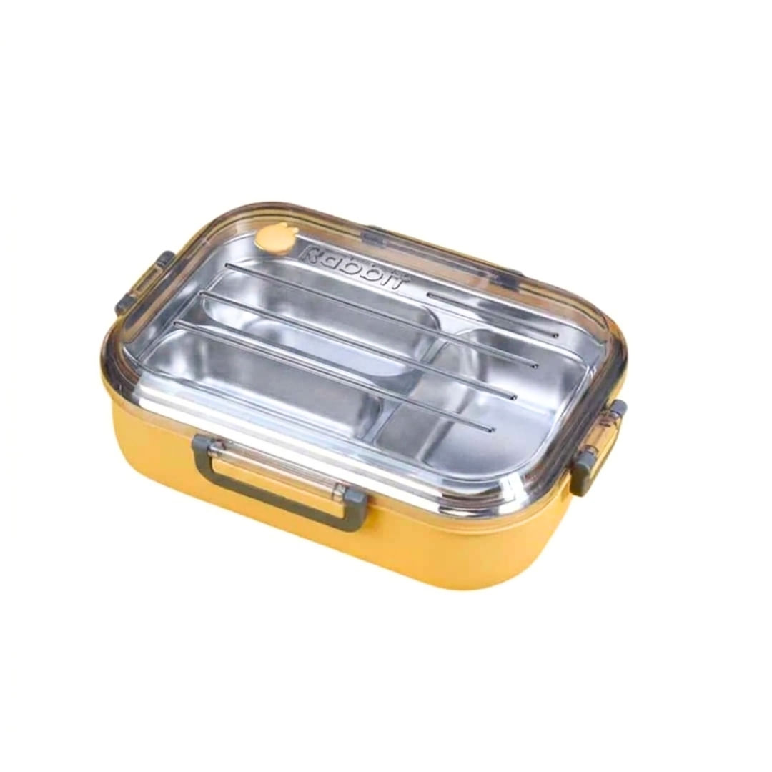 Taper lonchera de acero modelo rabbit amarillo