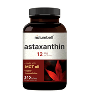 NatureBell Astaxantina 12 mg  Antioxidante Natural Premium  Blandas Suministro para 4 Meses