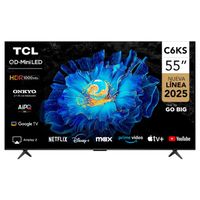 Televisor TCL 55'' QD-MINILED UHD 4K Google TV 55C6KS 2025
