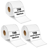 Rollo  780 Etiqueta Termica Termica 10x7cm Pack 3 Rollos