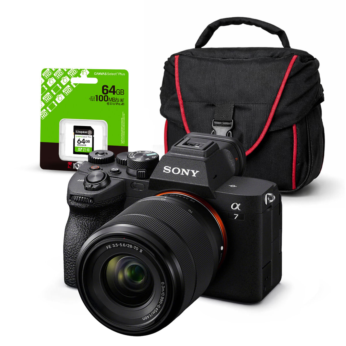 Cámara Sony Alpha a7 IV Full Frame Mirrorless y Lente 28-70mm II y Kit Básico