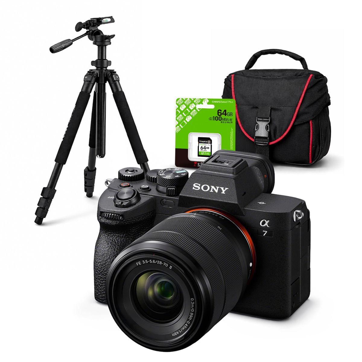 Cámara Sony Alpha a7 IV Full Frame Mirrorless y Lente 28-70mm II y Kit Deluxe