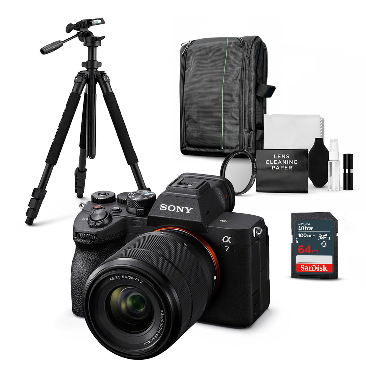 Cámara Sony Alpha a7 IV Full Frame Mirrorless y Lente 28-70mm II y Kit Ultimate