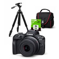 Cámara Mirrorless EOS R100 y Lente RF S 18-45mm f4.5-6.3 IS STM y Kit Deluxe  N