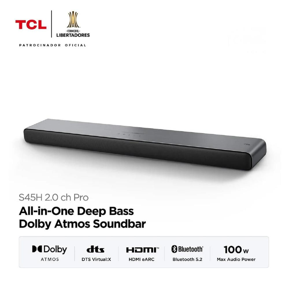 Soundbar TCL Bluetooth S45H - Negro