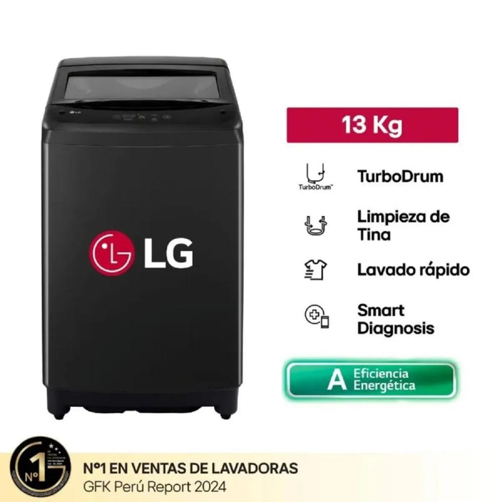 Lavadora 13Kg Carga Superior Onyx Negro LG WT13OBVTB