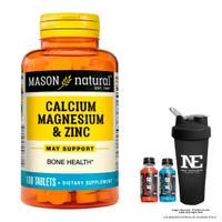VITAMINAS MASON NATURAL - CALCIO, MAGNESIO Y ZINC (100 TAB) + SHAKER