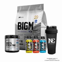 COMBO UNIVERSE NUTRITION - BIGM 3 KG. VAINILLA + 100% CREATINE 500 GR. + SHAKER