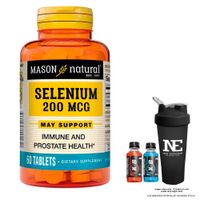 VITAMINAS MASON NATURAL - SELENIO 200 MCG (60 TAB) + SHAKER