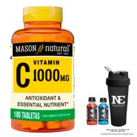 VITAMINAS MASON NATURAL - VITAMINA C-1000 MG (100 TAB) + SHAKER