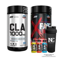 COMBO UNIVERSE NUTRITION - CLA 1000 MG. 60 CAPS. + XFAT LOSS 60 CAPS. + SHAKER