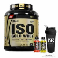 LEVEL PRO ISO GOLD WHEY 5.5 LIBRAS CHOCOLATE + SHAKER