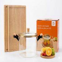 OLLA DE VIDRIO PREMIUM BOROSILICATO 4.5L MS-3485