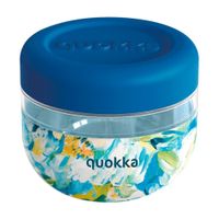Taper de comida Quokka Bubble Blue Peonies 500ml